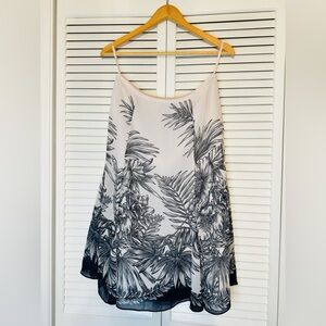 💎Jones Wear Size 6 Black & Cream Floral Skirt 100% Polyester Vintage EUC